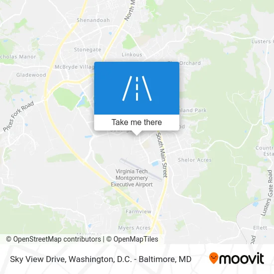 Sky View Drive map