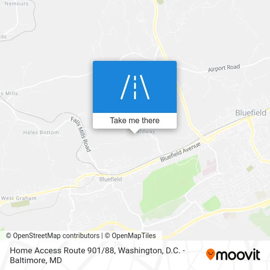 Home Access Route 901/88 map