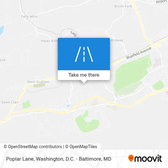 Poplar Lane map