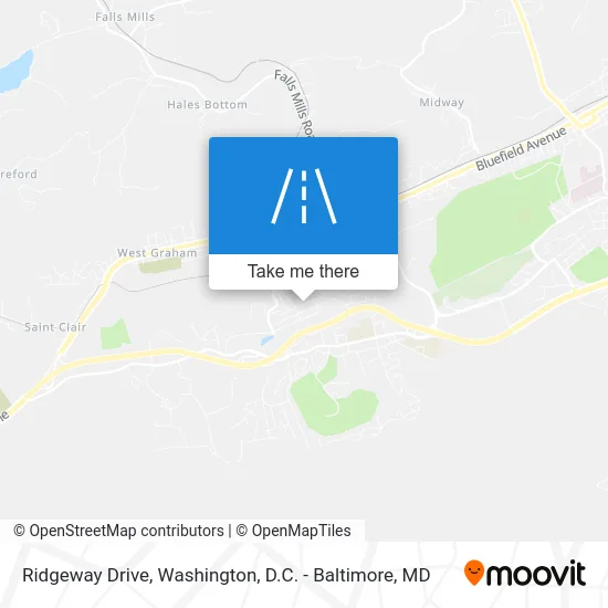 Ridgeway Drive map