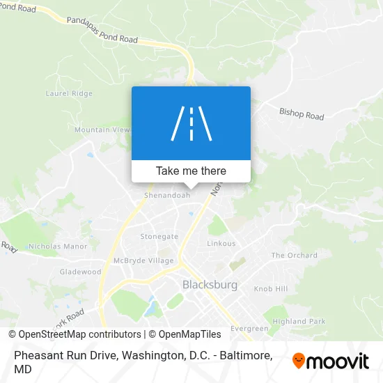 Pheasant Run Drive map