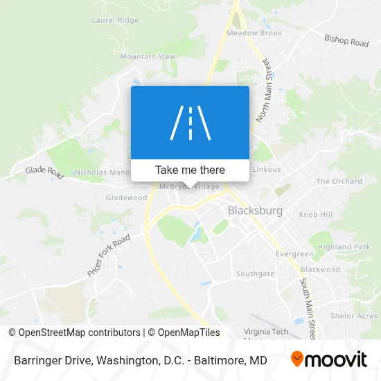 Barringer Drive map