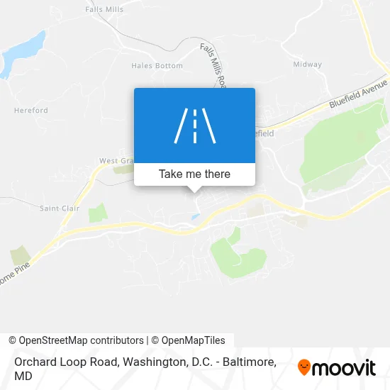 Orchard Loop Road map