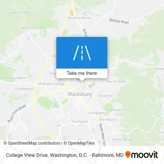 College View Drive map