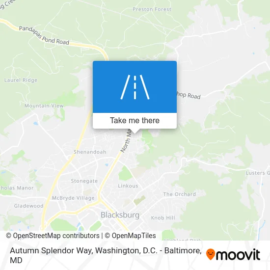 Autumn Splendor Way map
