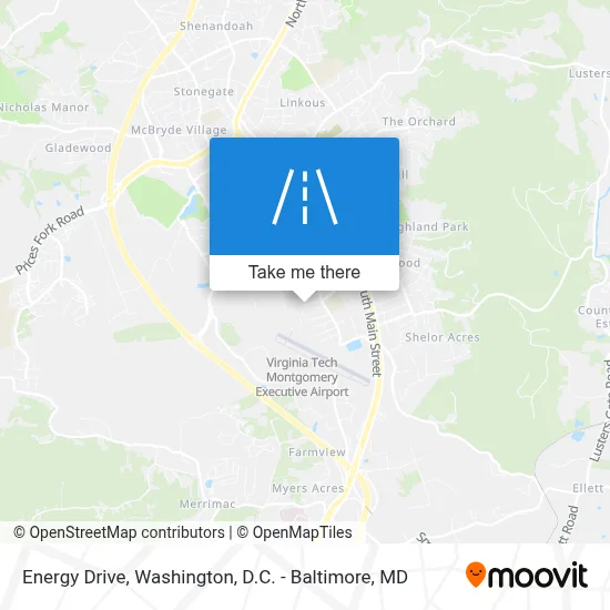 Energy Drive map