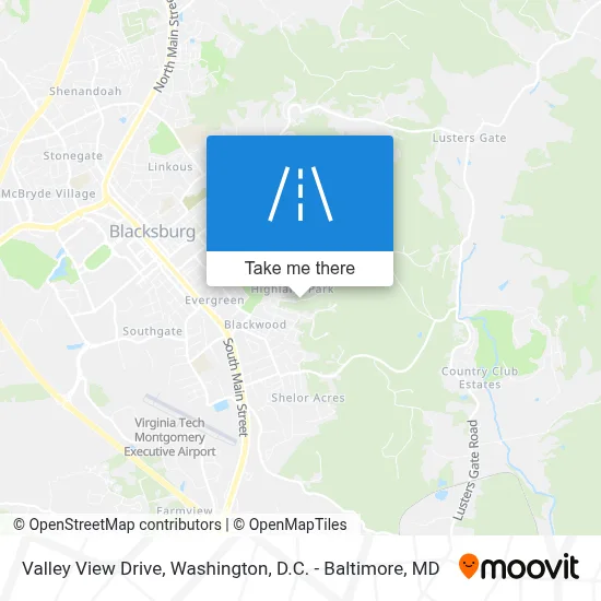 Valley View Drive map
