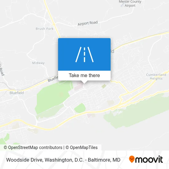 Woodside Drive map