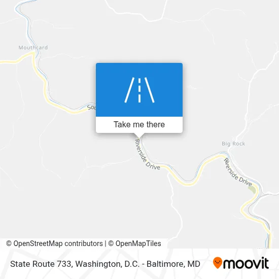 State Route 733 map