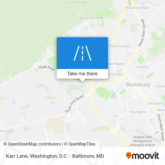 Karr Lane map