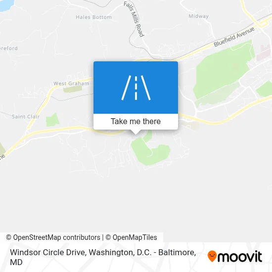 Windsor Circle Drive map
