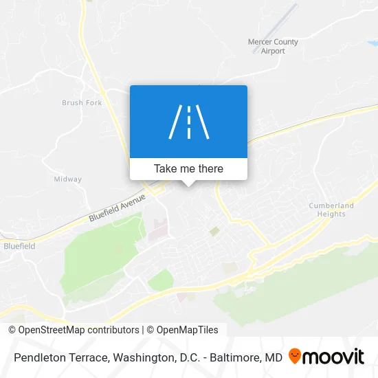 Pendleton Terrace map
