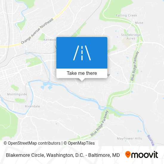 Blakemore Circle map