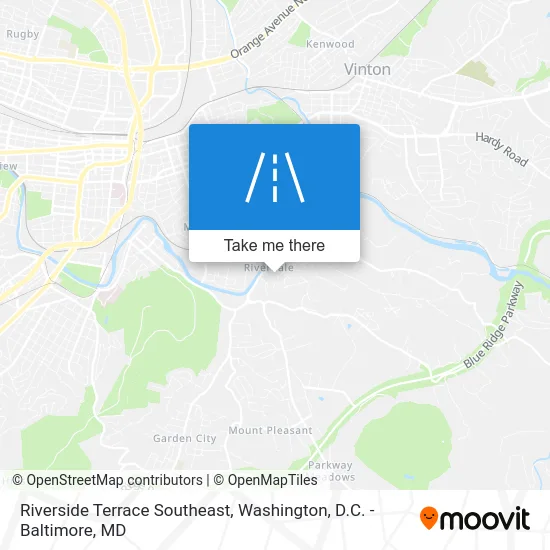 Riverside Terrace Southeast map