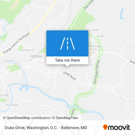 Duke Drive map