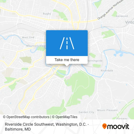 Riverside Circle Southwest map