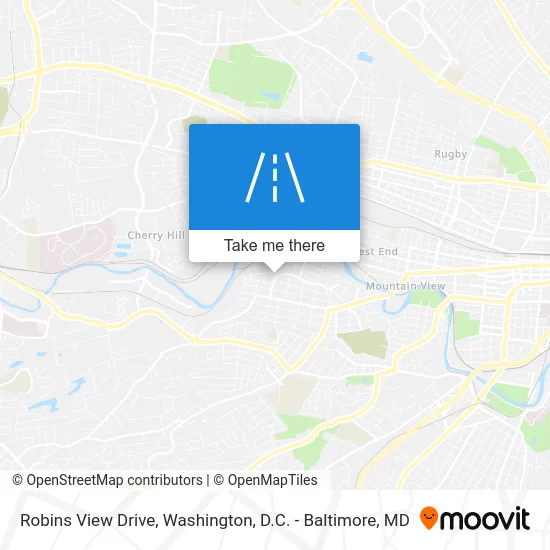 Robins View Drive map