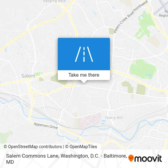 Salem Commons Lane map