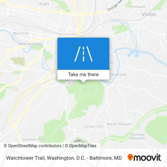 Watchtower Trail map