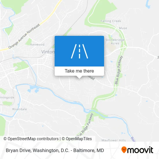 Bryan Drive map