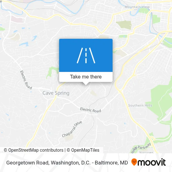 Georgetown Road map