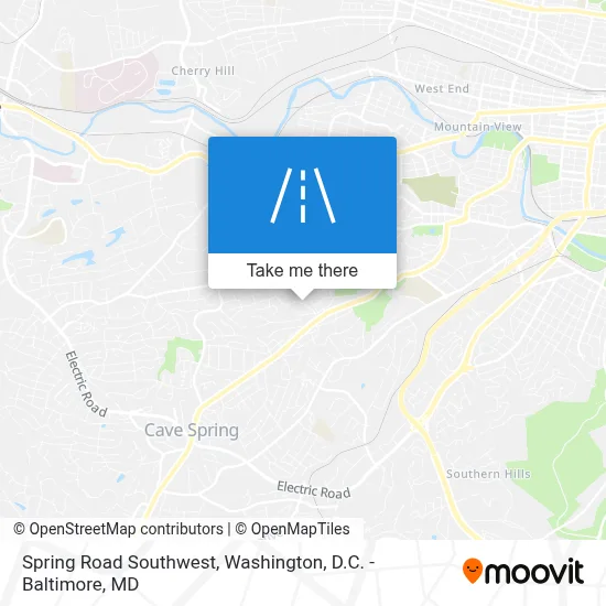 Spring Road Southwest map