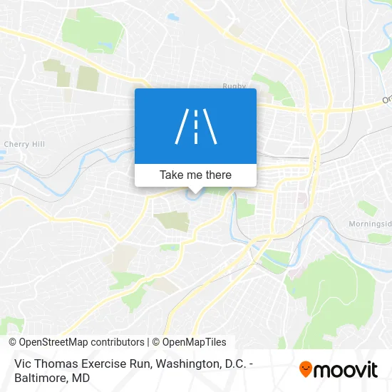 Vic Thomas Exercise Run map