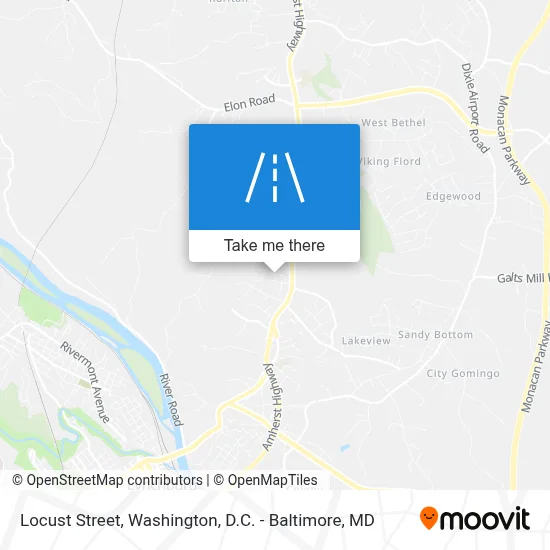Locust Street map