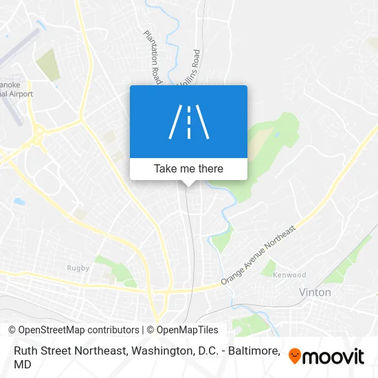 Ruth Street Northeast map