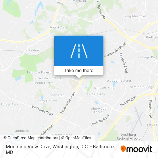 Mountain View Drive map