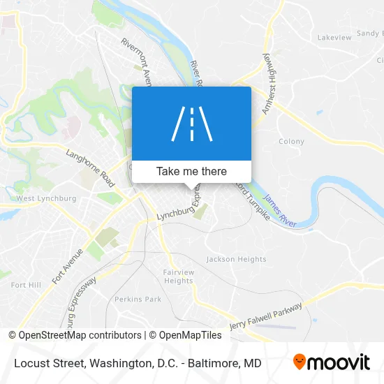 Locust Street map