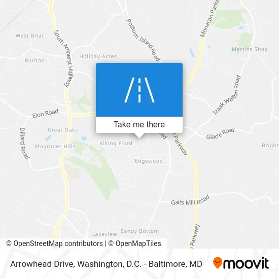 Arrowhead Drive map