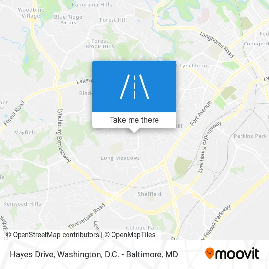 Hayes Drive map