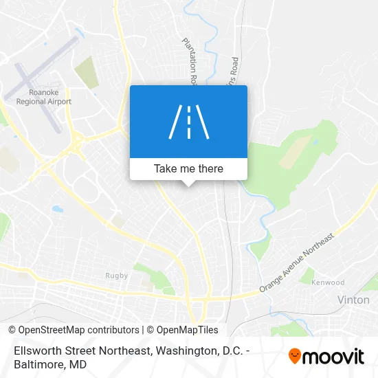 Ellsworth Street Northeast map