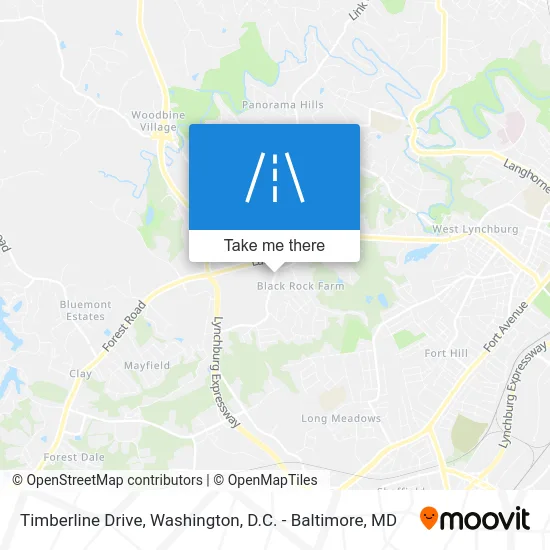 Timberline Drive map