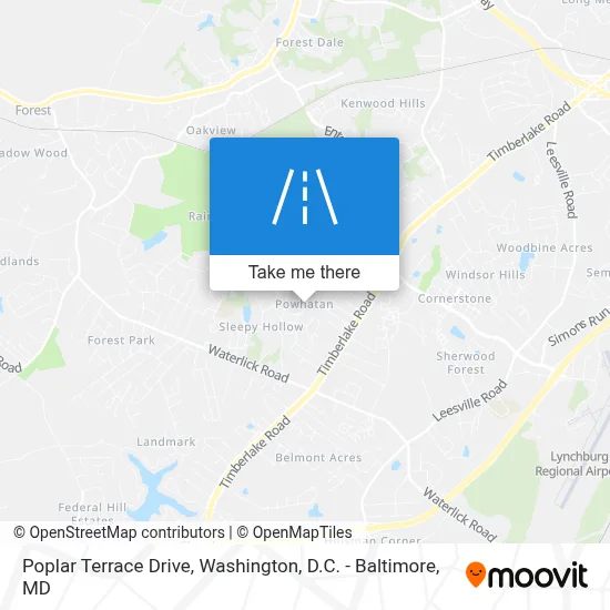 Poplar Terrace Drive map