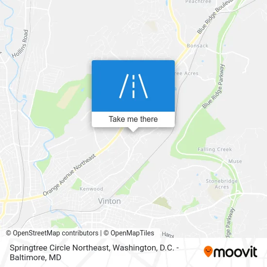 Springtree Circle Northeast map