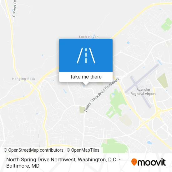 North Spring Drive Northwest map