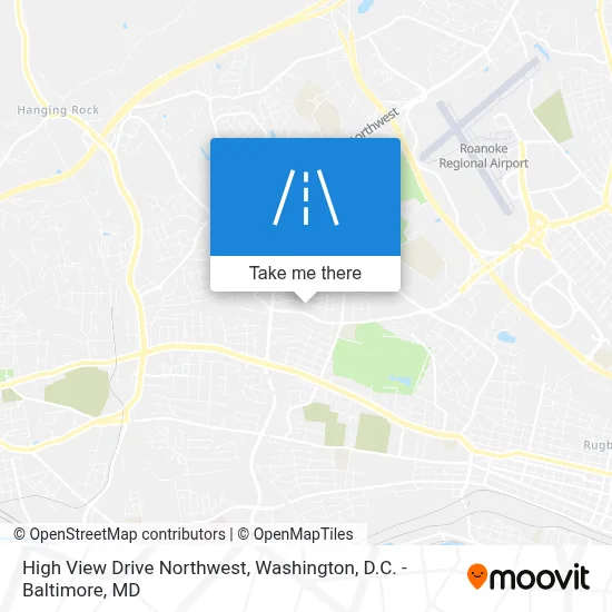 High View Drive Northwest map