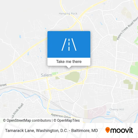 Tamarack Lane map