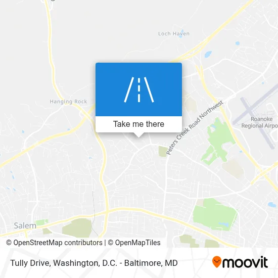 Tully Drive map