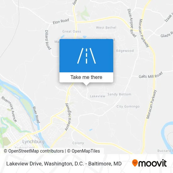 Lakeview Drive map