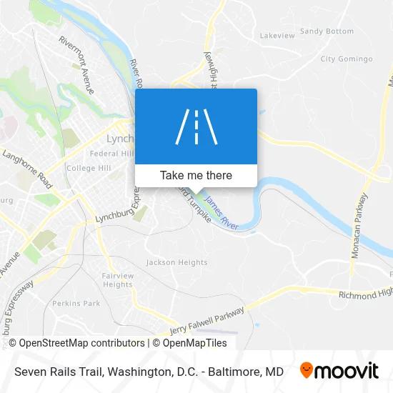 Seven Rails Trail map