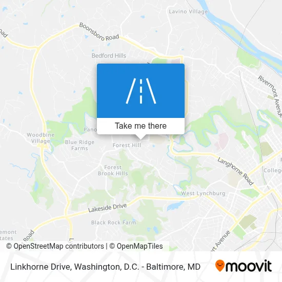 Linkhorne Drive map