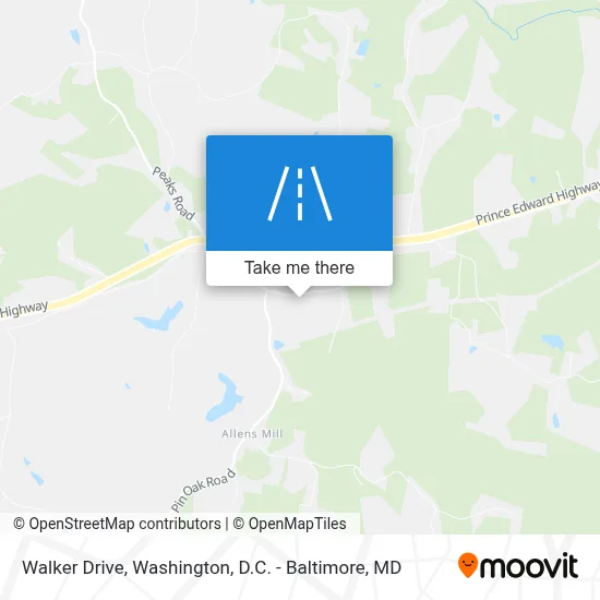 Walker Drive map