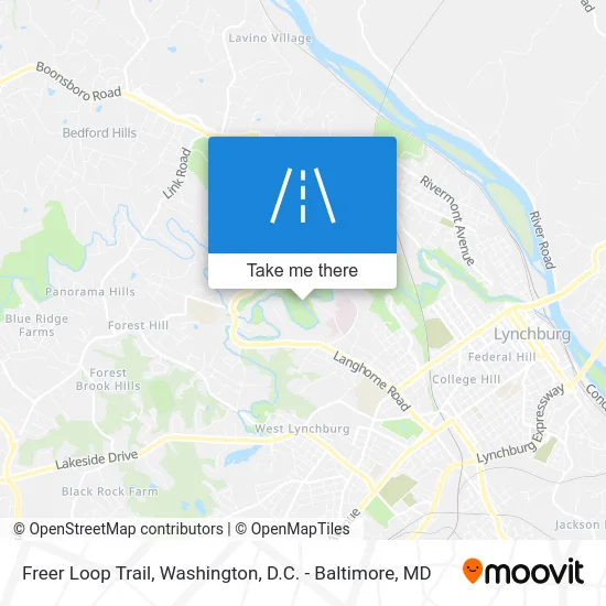 Freer Loop Trail map