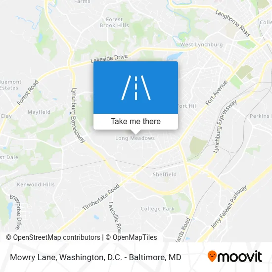 Mowry Lane map