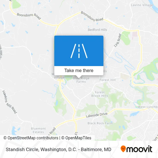 Standish Circle map