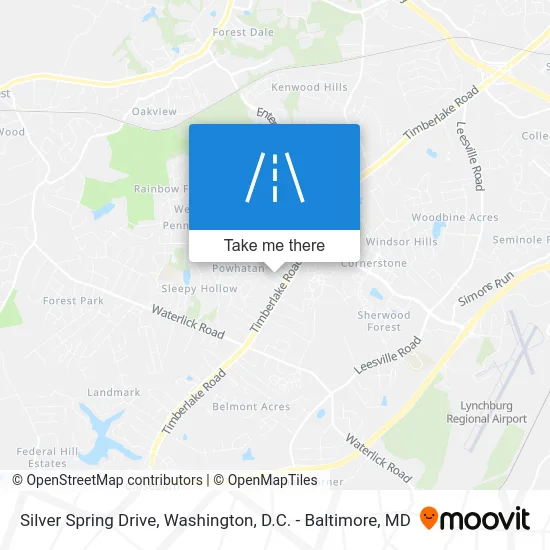 Silver Spring Drive map
