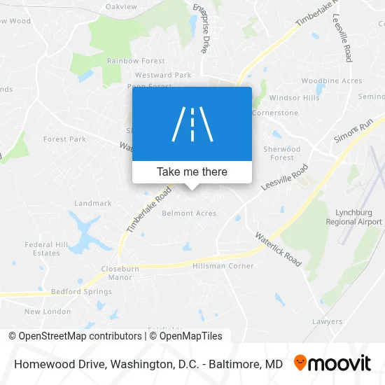 Homewood Drive map